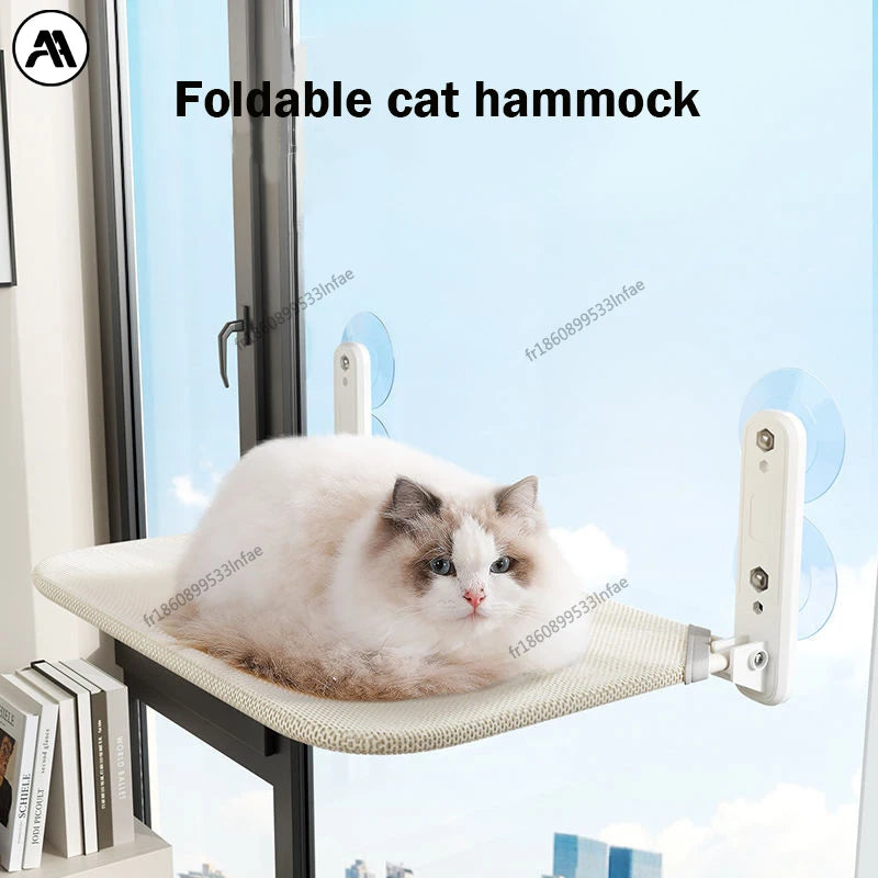 Hamac Pour Chat, Super Ventouse, Balançoire, Sol, Peut Être Retiré Et Lavé, Matelas, Rebord De Fenêtre, Lit Suspendu En Verre, Fournitures Pour Animaux De Compagnie