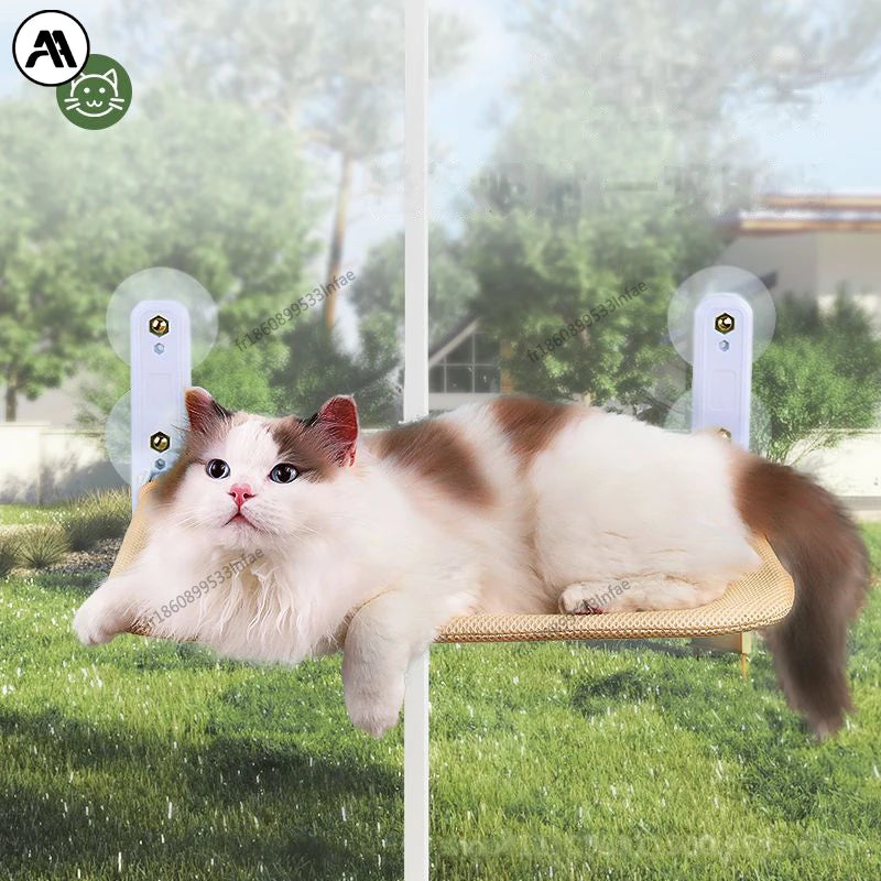 Hamac Pour Chat, Super Ventouse, Balançoire, Sol, Peut Être Retiré Et Lavé, Matelas, Rebord De Fenêtre, Lit Suspendu En Verre, Fournitures Pour Animaux De Compagnie